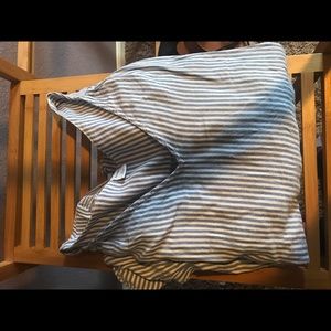Old Navy Blue and White Striped Blouse